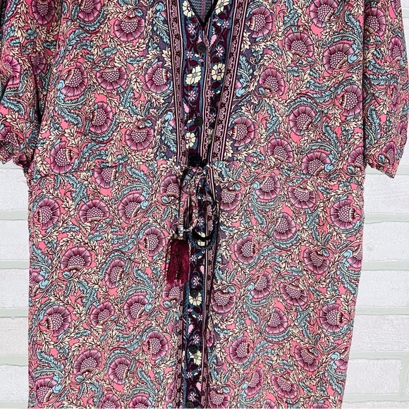 Anthropologie Boemo Paisley Maxi Boho Dress Size M - Picture 10 of 10